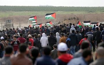 حمله صهیونیست‌ها به تظاهرات بازگشت فلسطینیان/ ۷ زخمی تا این لحظه