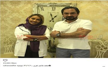 حضور محمد حاتمی در مطب دندانپزشکی خانم دکتر سرشناس (عکس)