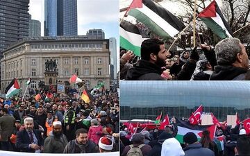  ادامه تظاهرات در کشورهای مختلف در اعتراض به تصمیم ترامپ
