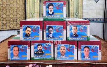 ادای احترام معاون دبیرکل حزب‌الله لبنان به شهید رئیسی و همراهان + ویدئو