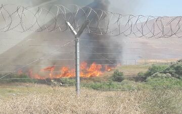 آتش‌سوزی پارک ملی بمو در شیراز پس از چندین ساعت با تلاش مشترک مهار شد
