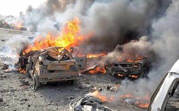 انفجار وادی‌الذهب حمص؛ حادثه هنگام نماز جمعه + فیلم