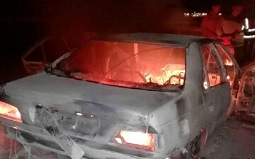چهار خودرو در بندرعباس گرفتار آتش قاچاق سوخت شدند