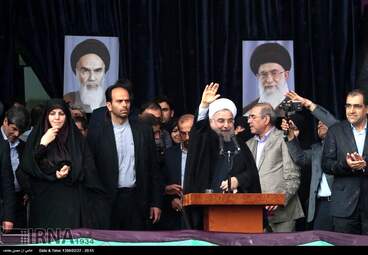 سخنرانی حسن روحانی در مشهد + تصاویر