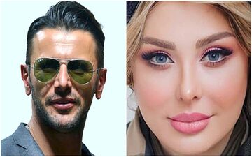 نیوشا ضیغمی مخ امین حیایی را زد / امین: پیر شدم؟ نیوشا : نه خوشتیپ شدی + ویدئو