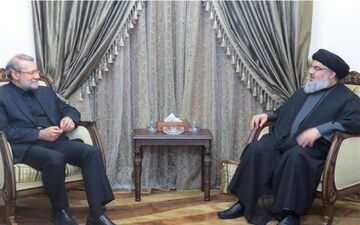 لاریجانی و نصرالله آخرین تحولات منطقه را بررسی کردند