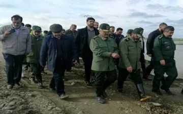 سردار جعفری از مناطق سیل‌زده مازندران بازدید کرد