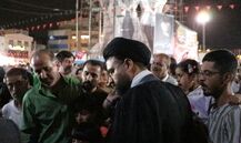 گزارش تصویری از حضور رئیس اداره اوقاف شهرستان قدس در جمع مردم/برگزاری میز خدمت و سخنرانی در تجمعات شبانه