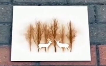  نقاشی خلاقانه با کمک فشفشه!