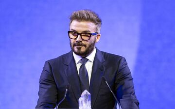 دیدار بکام با جکی چان و یائو مینگ در رویداد NBA