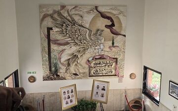 دیوار نگاره شهدای دانشگاه صنعتی شریف رونمایی شد