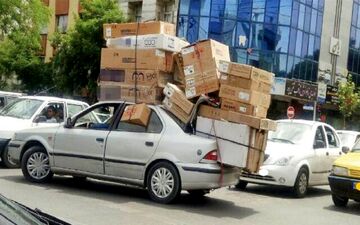 برخورد پلیس با حمل بار نامتعارف

