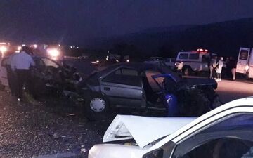 تصادف ۴ دستگاه خودرو در گلستان ۶ مصدوم برجا گذاشت