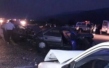 تصادف ۴ دستگاه خودرو در گلستان ۶ مصدوم برجا گذاشت