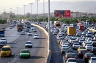 ترافیک سنگین در آزادراه تهران - کرج -قزوین