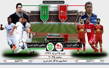 برادرکشی در تبریز/راهیابی به لیگ قهرمانان یا سقوط به دسته یک؟