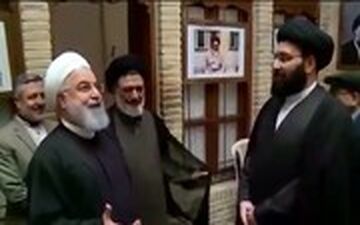 شوخی روحانی با سیدعلی خمینی: دیگر نجفی شدی حسابی!