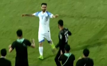 گل اول ملوان به استقلال خوزستان | فیلم