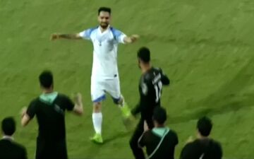 گل اول ملوان به استقلال خوزستان | فیلم