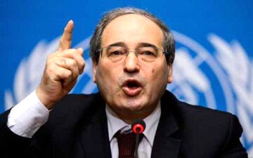 فیصل مقداد: دی میستورا جانبداری می‌کند/ آمریکا و ترکیه نیروهایشان را از سوریه خارج کنند