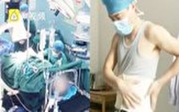 لحظه سقوط پزشک جراح حین عمل جراحی 