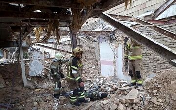  سقوط خونین کارگر از ساختمان قدیمی 