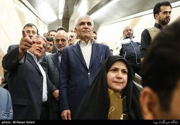 بازگشایی بخش میانی خط ۷ مترو تهران به روایت تصویر 
