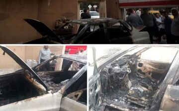 ۲ نفر بخاطر آتش سوزی خودرو در قم سوختند