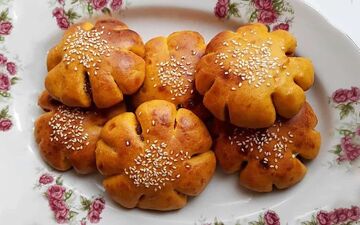 شیرینی دلبر و خوشمزه مخصوصا برای بچه ها| طرز تهیه  کوکی کدو حلوایی!