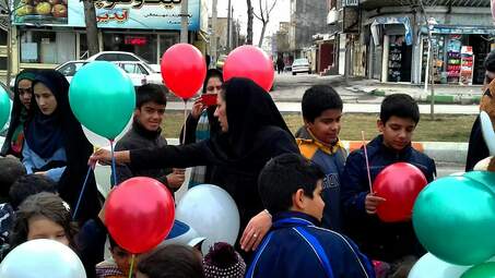 حرکت قطار انقلاب و ایستگاه خاطرات انقلاب از شهرک دولت‌‌آباد در شهر کرمانشاه