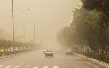  آسمان آبی ایلام گرد و غباری شد