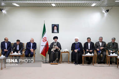 گزارش تصویری / دیدار رئیس‌جمهور و اعضای هیئت دولت با مقام معظم رهبری