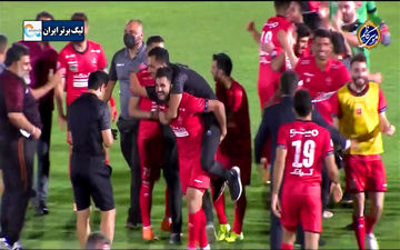 شادی پرسپولیسی ها پس از سوت پایان بازی + فیلم