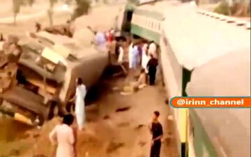 حادثه مرگبار قطار در پاکستان