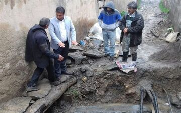 گوری تاریخی در محله قدیمی خواهر امام ‌رشت کشف شد