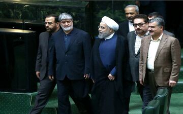 رییس جمهوری وارد مجلس شد