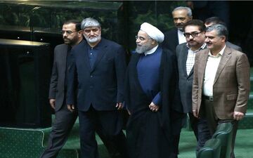 رییس جمهوری وارد مجلس شد