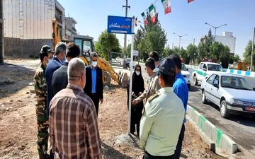 رونمایی از خیابان شهدای جنگلبان در شهرستان اسلام آبادغرب 