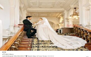 تصاویری از مراسم عروسی رضا قوچان نژاد با خواهر ساره بیات در آمستردام (عکس)

