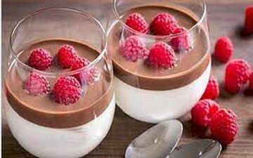 دسر شیک | طرز تهیه موس وانیلی با ژله کاکائویی