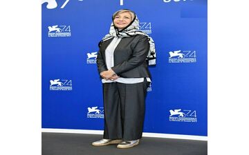 استایل متفاوت رخشان بنی اعتماد در جشنواره فیلم ونیز + عکس