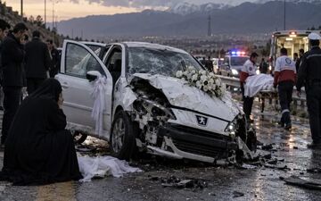 عروس جوان در راه خانه جان باخت؛ واژگونی ماشین عروس در آزادگان
