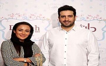 خانم بازیگر در مراسم تولد خواننده معروف