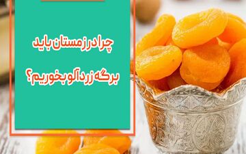  در زمستان برگه زردآلو بخورید
