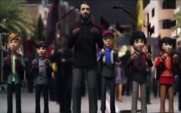 چهره کارتونی مداح معروف در انیمیشنی با مضمون مسیر اربعین