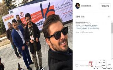 آقای بازیگر در یک کنفرانس بین المللی+عکس
