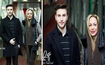 تیپ متفاوت پسر امین حیایی به همراه مادربزرگش