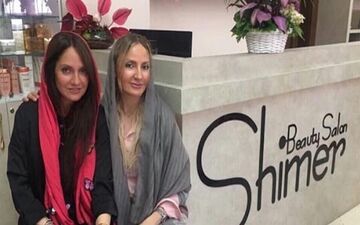 چهره خواهر مهناز افشار در سالن زیبایی که هرگز ندیده بودید + عکس