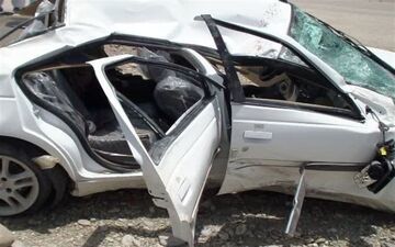 واژگونی مرگبار پژو پارس در جاده شاهرود/ پایان خونین سفر یک زوج جوان 
