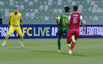 گل اول الشرطه به پرسپولیس + ویدئو